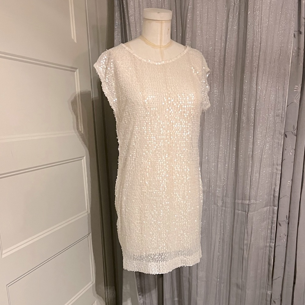 Sheer sequined tunic/mini dress LC Conrad